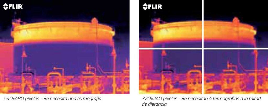 resolucion en las camaras termograficas, diferencias de mediciones, apliter termografia
