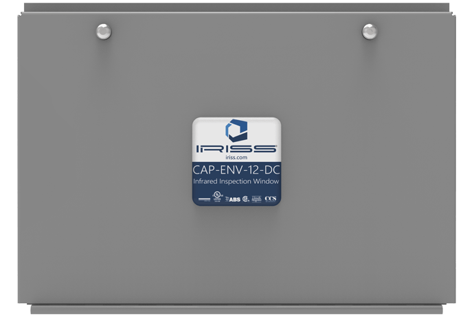 IRISS IRW Janela de infravermelhos em aço inoxidável de grande formato - com tampa interior