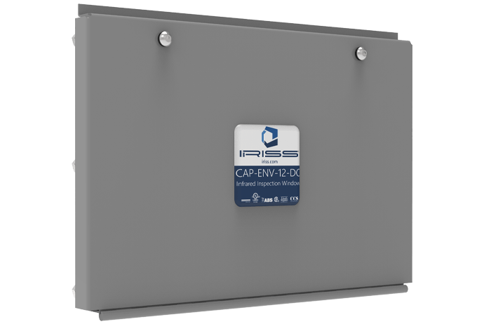 IRISS IRW Janela de infravermelhos em aço inoxidável de grande formato - com tampa interior
