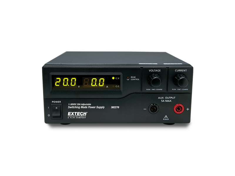 Extech 382276 - Fonte de alimentação CC 30V / 20A Comutação / 220VAC