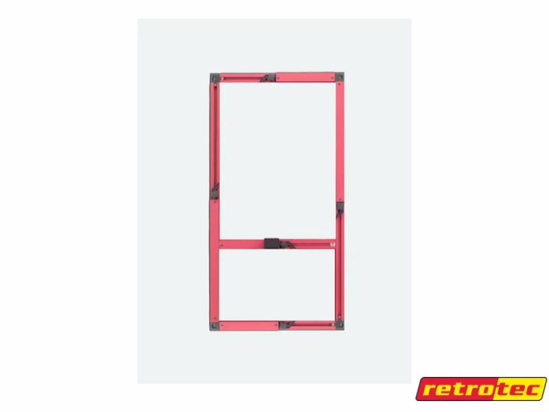 Ventana de tela con marco de aluminio RETROTEC