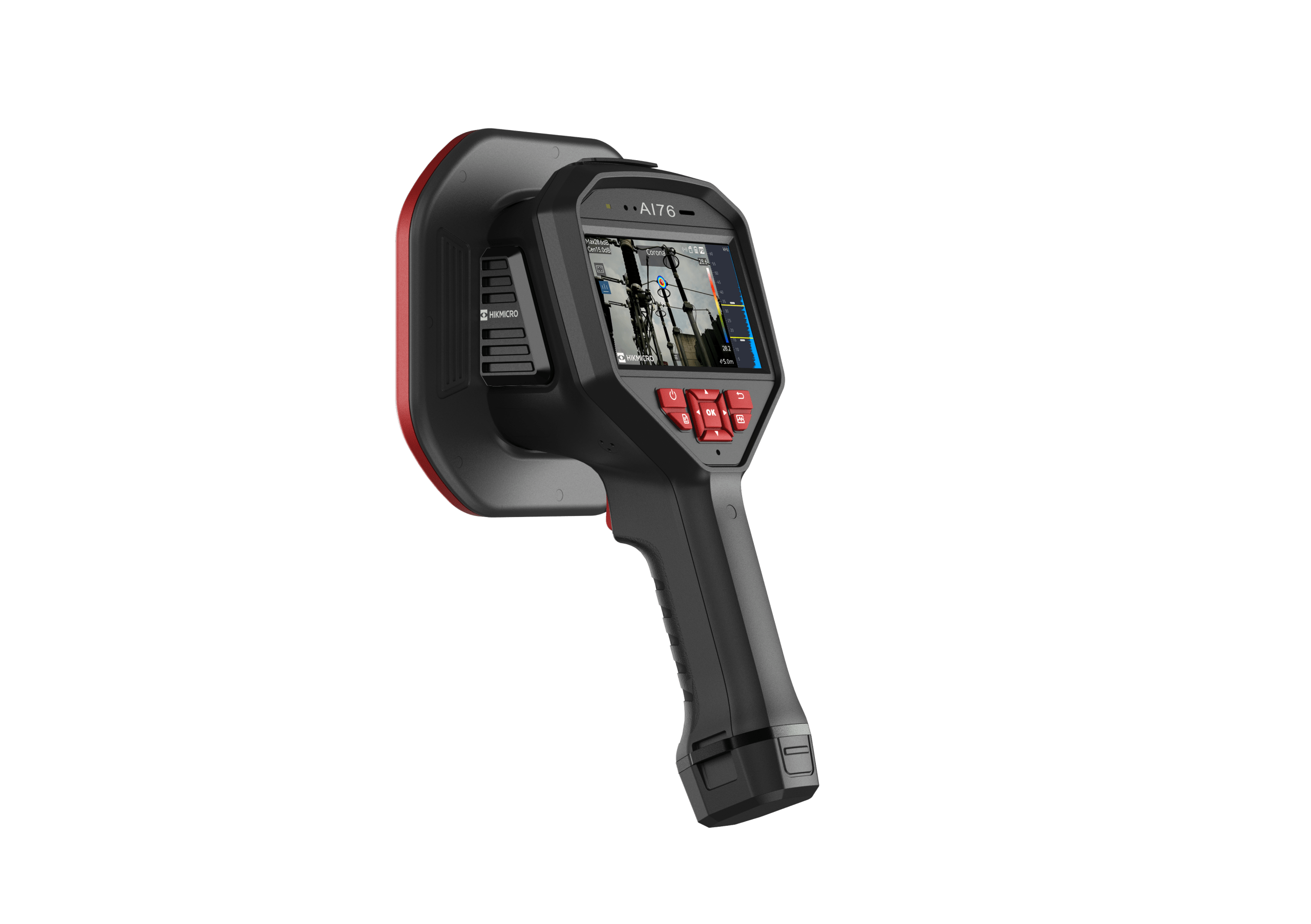 HIKMICRO AI76 - Cámara acústica - Detección de Fugas aire comprimido y descargas parciales - 136 Micrófonos