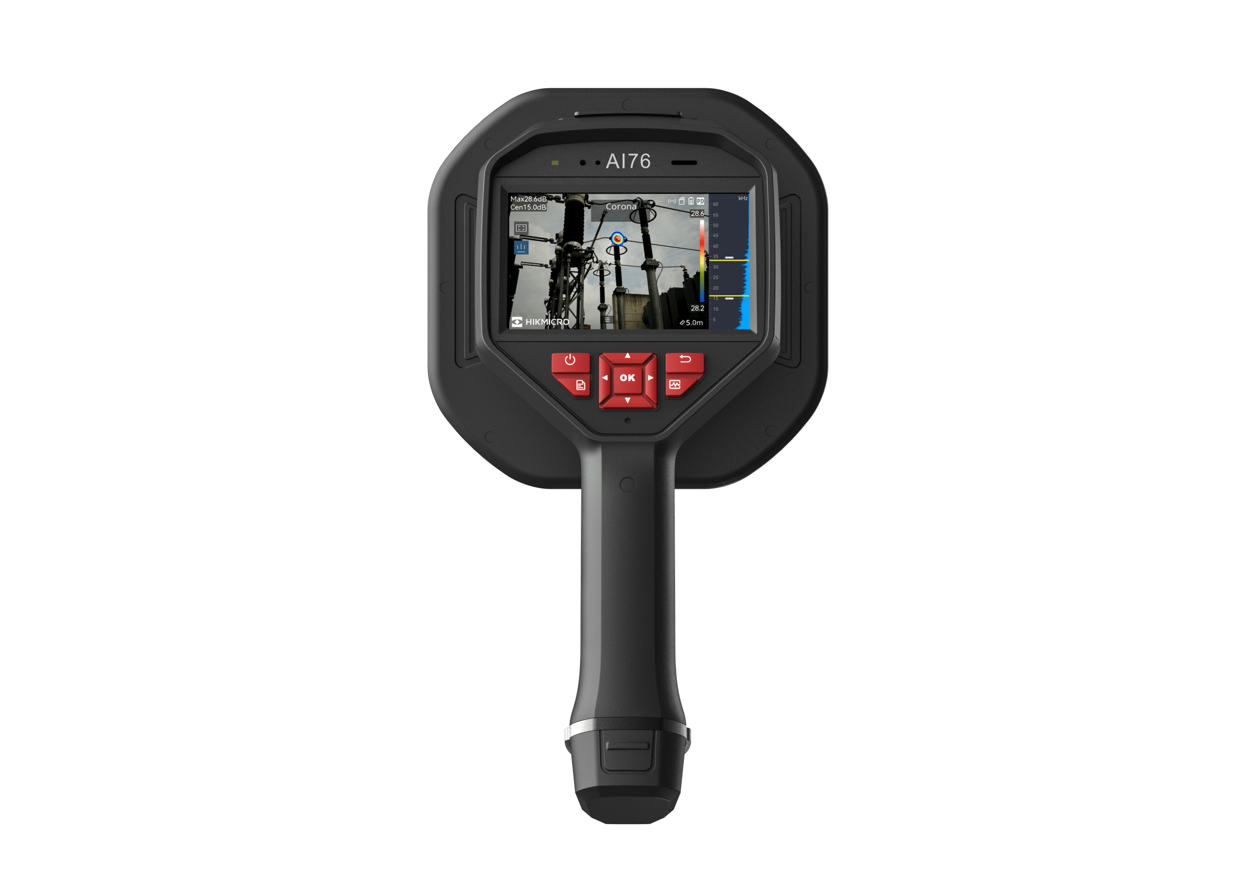 HIKMICRO AI76 - Cámara acústica - Detección de Fugas aire comprimido y descargas parciales - 136 Micrófonos