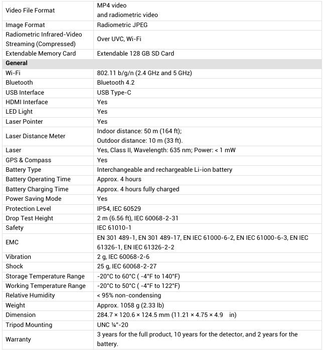 HIKMICRO G41 - Technical Specifications (2)