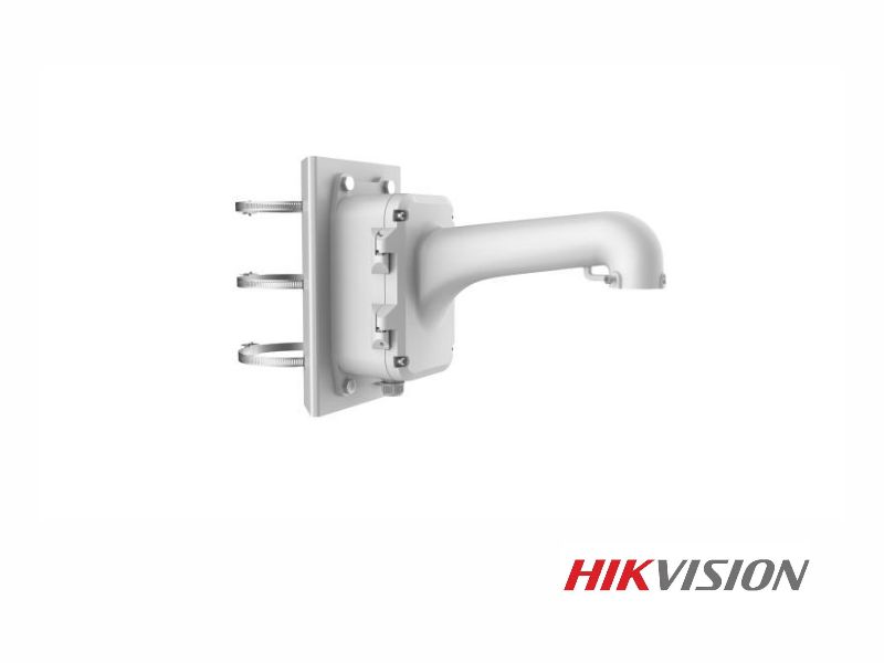 Soporte para poste con caja de conexiones compatible con HIKVISION Speed Domo