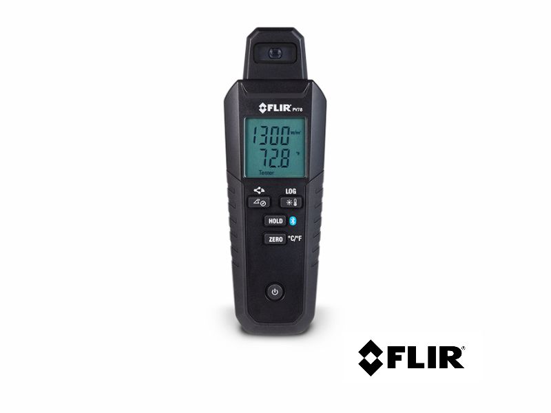 FLIR PV78 - Medidor de temperatura e irradiância solar com sensor de inclinação e METERLiNK