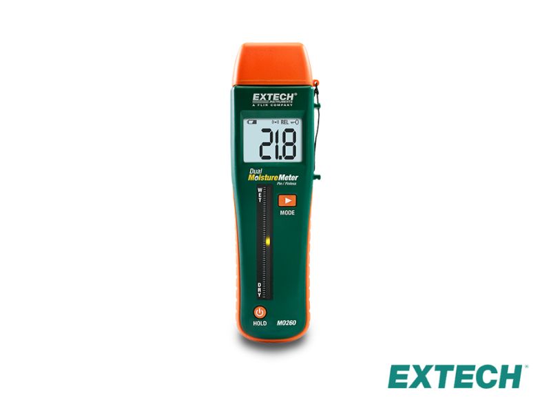 Extech MO260 - Medidor de humedad, combinación de pasador / sin pasador