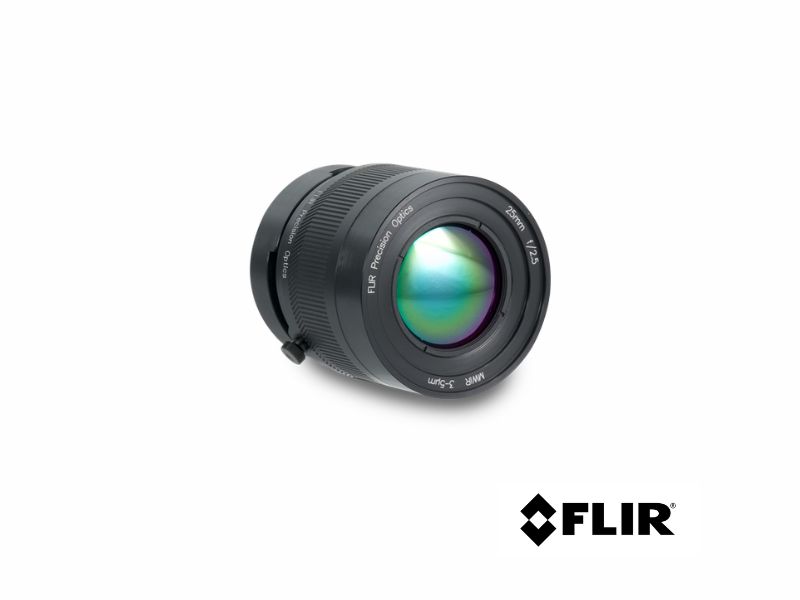 Lente manual para a série FLIR A64xx - 25 mm, 3,0-5,0 µm, f/2,5