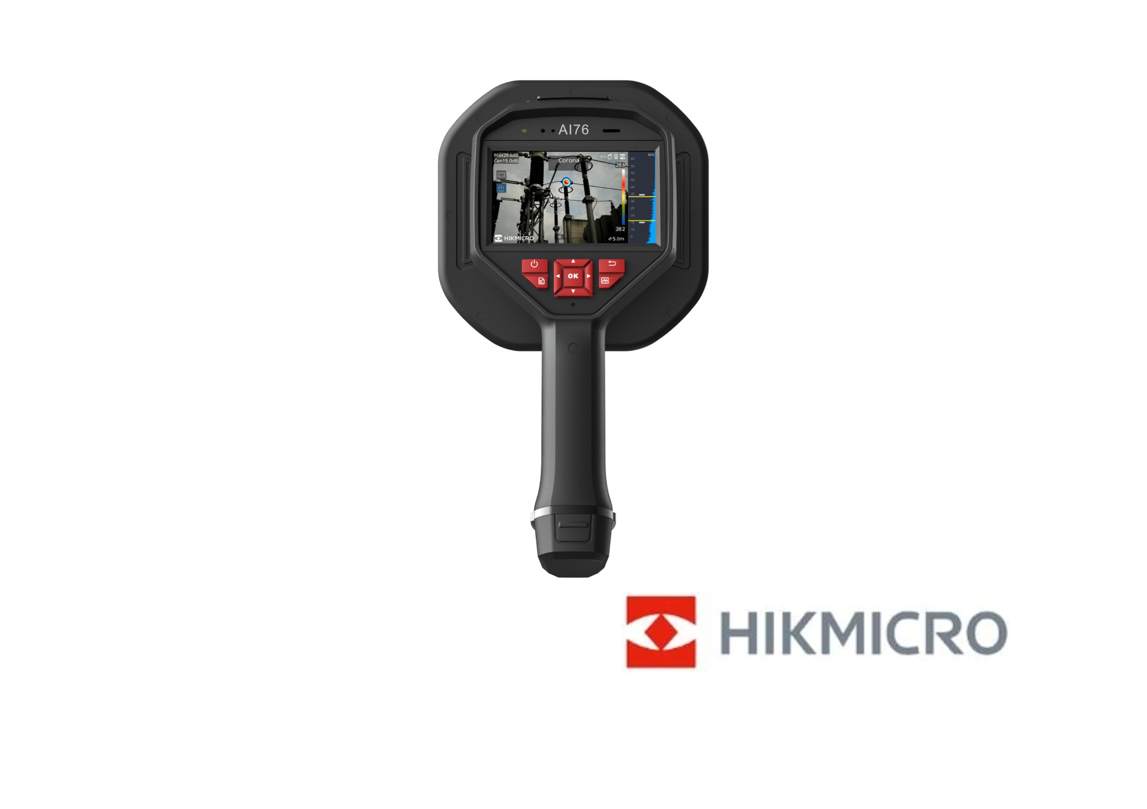 HIKMICRO AI76 - Câmara acústica - Detecção de fugas de ar comprimido e descargas parciais - 136 microfones