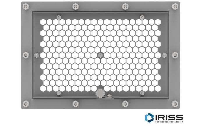 IRISS IRW Janela de infravermelhos de grande formato em alumínio - Inclui sensor para inspeção ultra-sónica