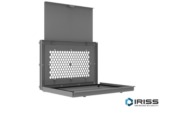 IRISS IRW Janela de infravermelhos em aço inoxidável de grande formato - com tampa interior