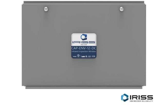 IRISS IRW Janela de infravermelhos em aço inoxidável de grande formato - com tampa interior