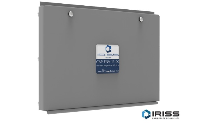 IRISS IRW Janela de infravermelhos em aço inoxidável de grande formato - com tampa interior