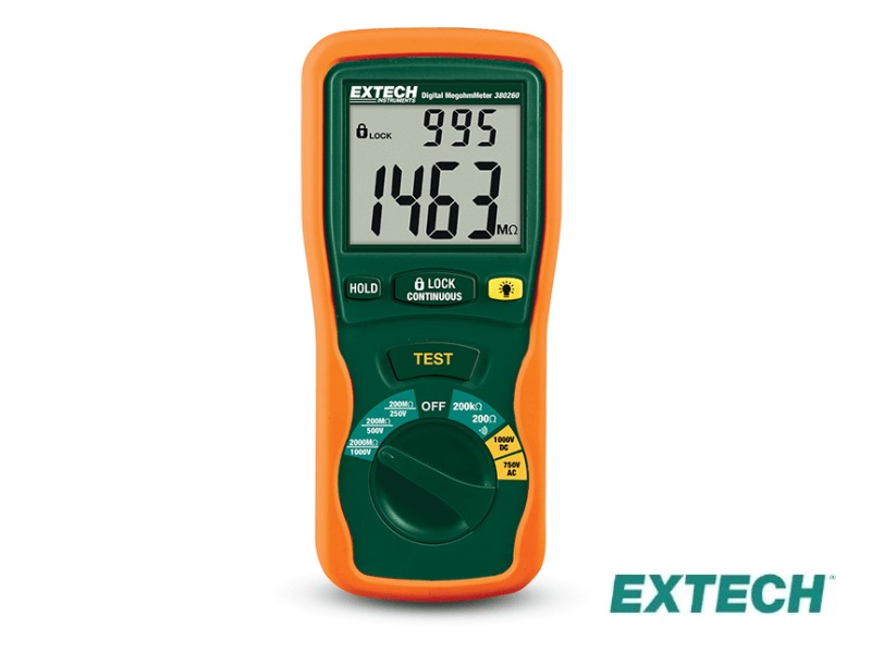 Extech 380260 - Megóhmetro, Autoranging Digital