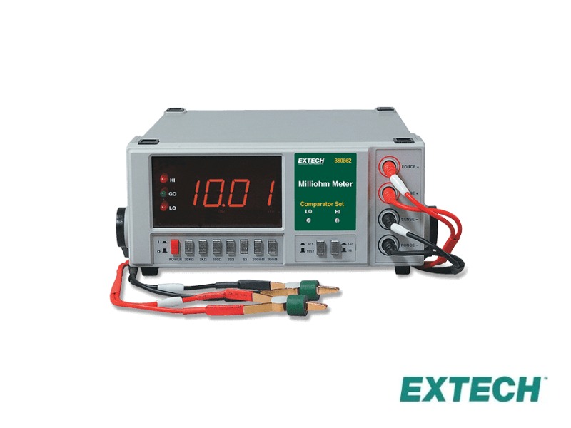 Extech 380562 - Medidor de miliohmios 220 VAC