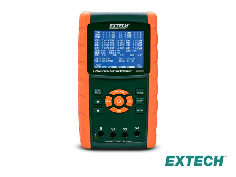 Extech 382100 - Analizador de potencia