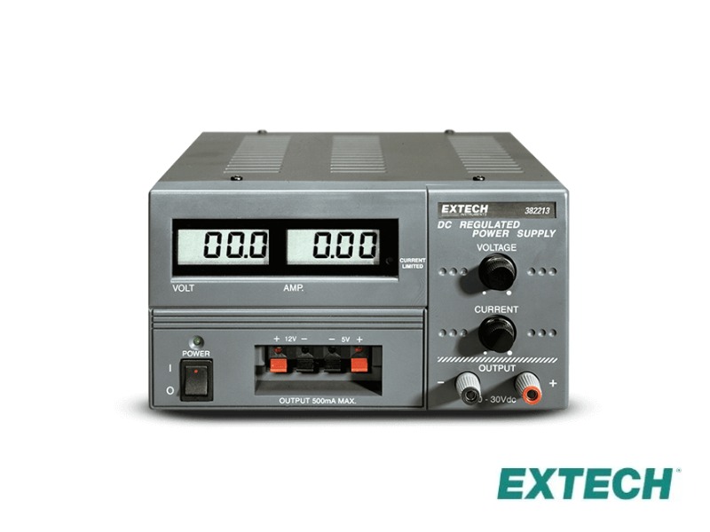 Extech 382213 - Fuente de alimentación de CC digital (Ep30