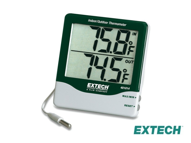 Extech 401014 - Termómetro, Dígitos Grandes Interior/Exterior