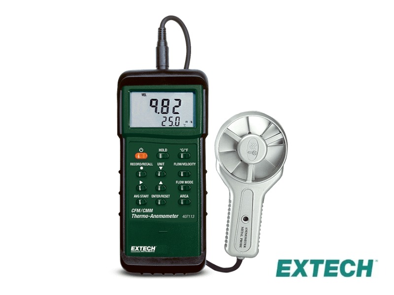 Extech 407113 - Anemómetro, Vane Heavy Duty W/ Funda