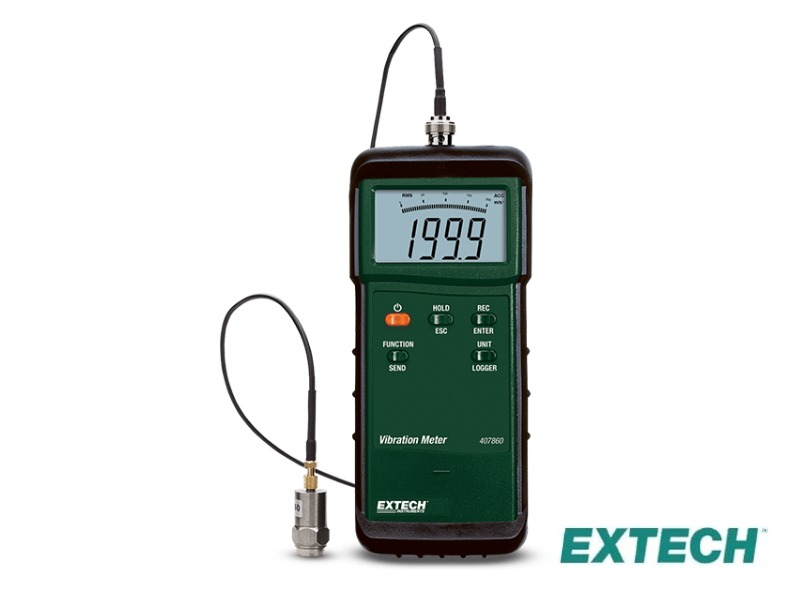 Extech 407860 - Vibración MTR / HD con función de desplazamiento