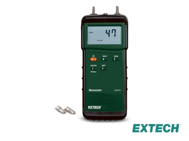 Extech 407910 - Manómetro, serie de servicio pesado