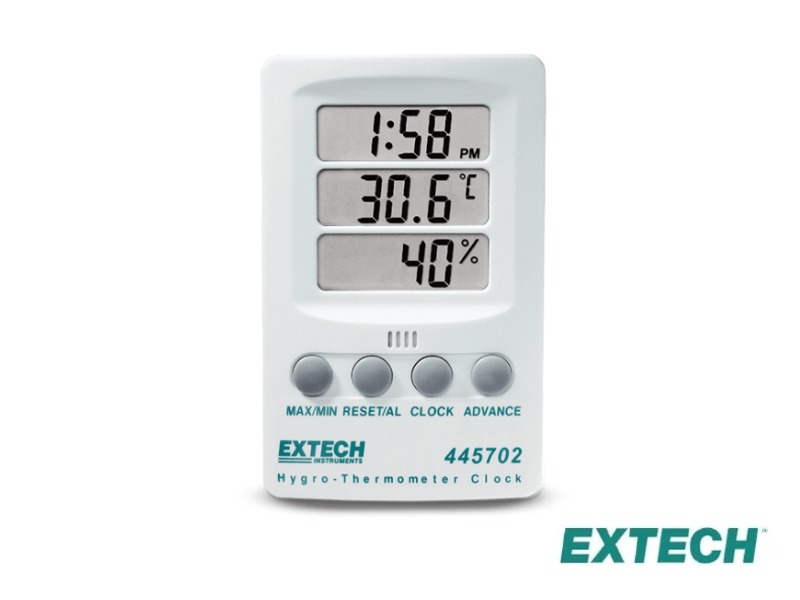 Extech 445702 - Indicator, HR/Temp W/Clock