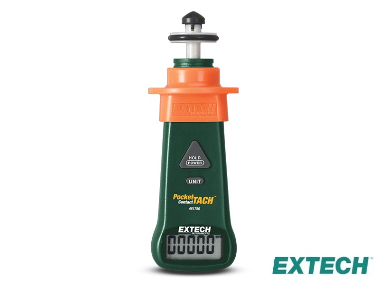Extech 461750 - Tacómetro, tacómetro de bolsillo de contacto