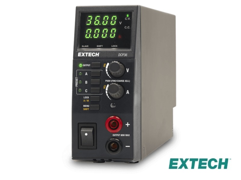 Extech DCP36 - Fuente de alimentación de CC de modo de conmutación de 80 W