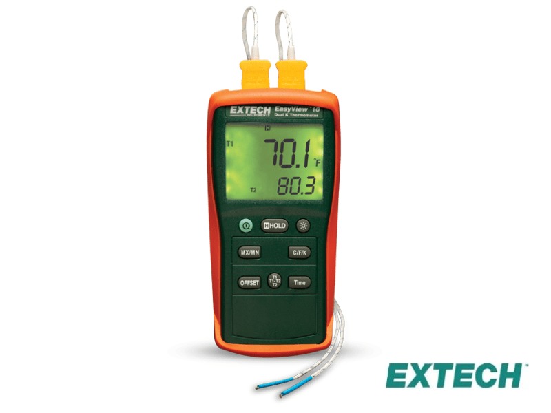 Extech EA10 - Thermometer, Type K, Dual Input Kit