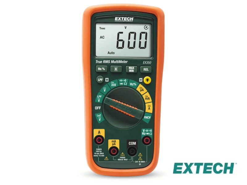 Extech EX350 - Multímetro, Profesional, TRMS con NCV