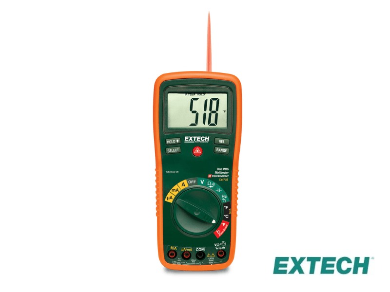 Extech EX470A - Multímetro, TRMS DMM Térmico IR incorporado. Láser
