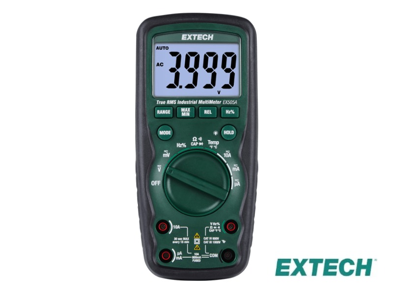 Extech EX505A - Multímetro True RMS de servicio pesado