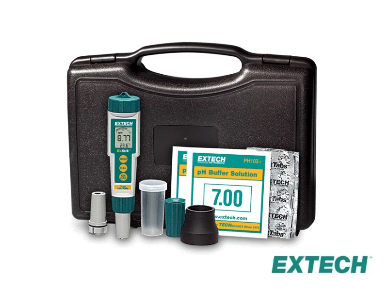 Extech EX800 - Kit ExStik 3 en 1 (CL, PH, Temp)