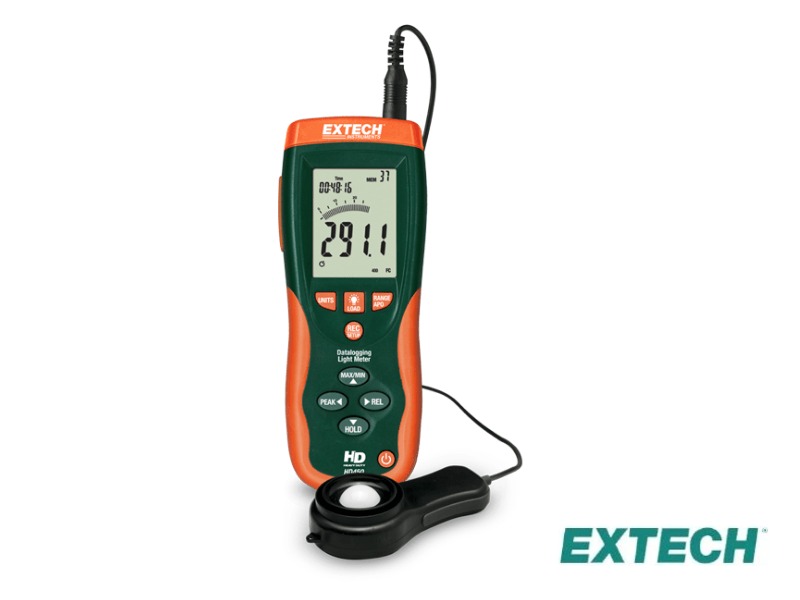 Extech HD450 - Medidor de luz, registro de datos