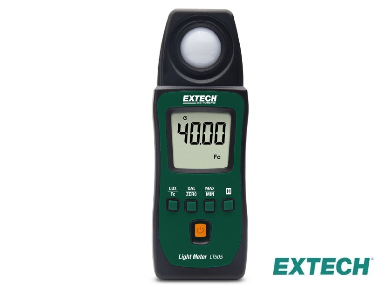 Extech LT505 - Medidor de luz, faixa automática