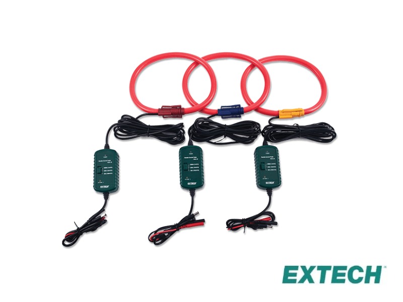 Extech PQ34-30 - Sondas de corriente flexibles de 3000 A (juego de 3)