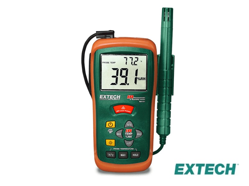 Extech RH101 - Higrotermómetro con termómetro IR