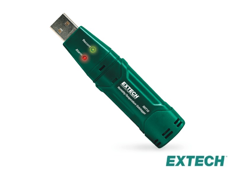 Extech RHT10 - Registrador de datos de humedad y temperatura/USB