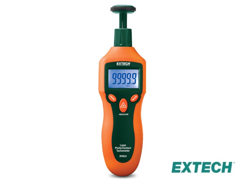 Extech RPM33 - Mini Tacómetro Láser de Foto/Contacto