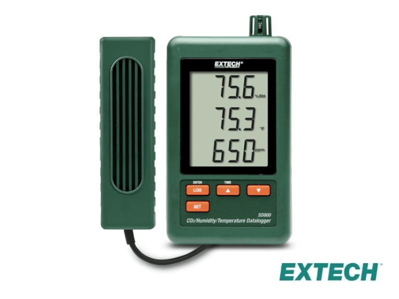 Extech SD800 - Registrador de datos de CO2/humedad/temperatura