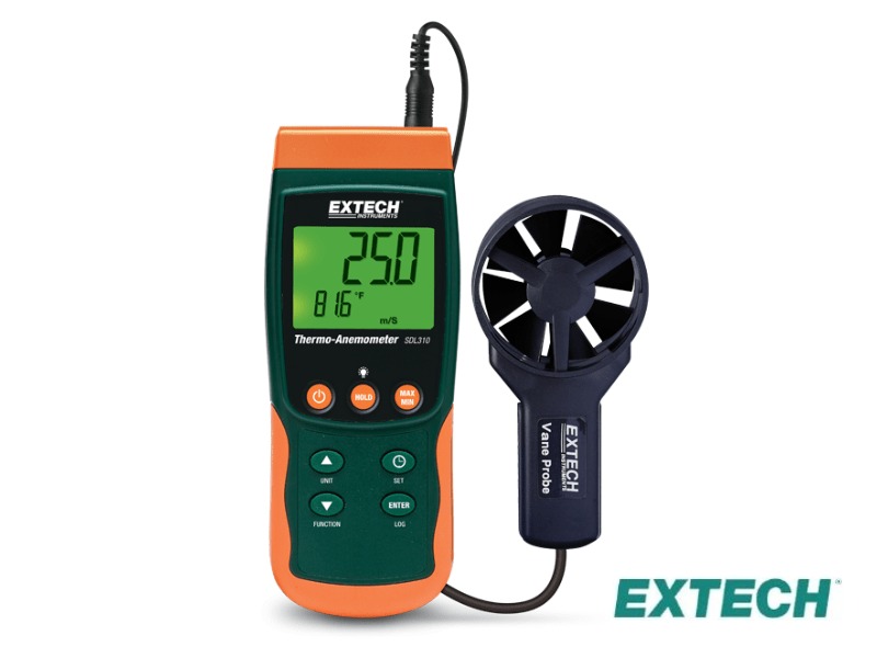 Extech SDL310 - Termoanemómetro SD Logger