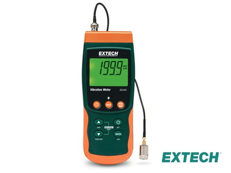 Extech SDL800 - Medidor de vibraciones SD Logger