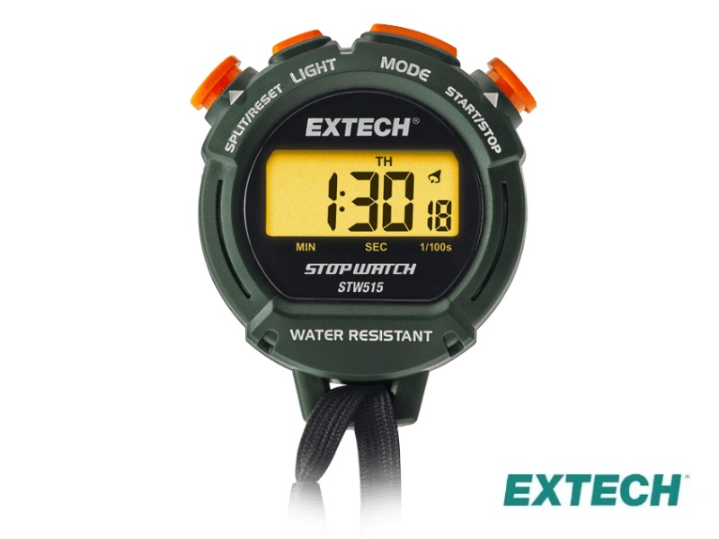 Extech STW515 - Cronómetro/Reloj con pantalla retroiluminada