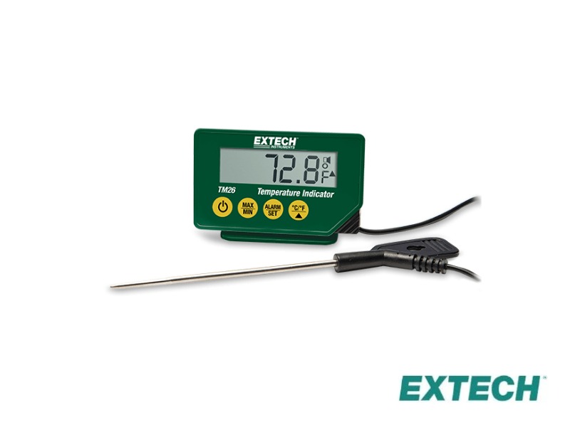 Extech TM26 - Termómetro para alimentos à prova de água NSF com sonda de aço inoxidável