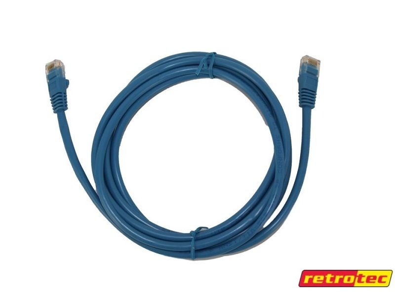Cable de red cat5, 2m, Azul