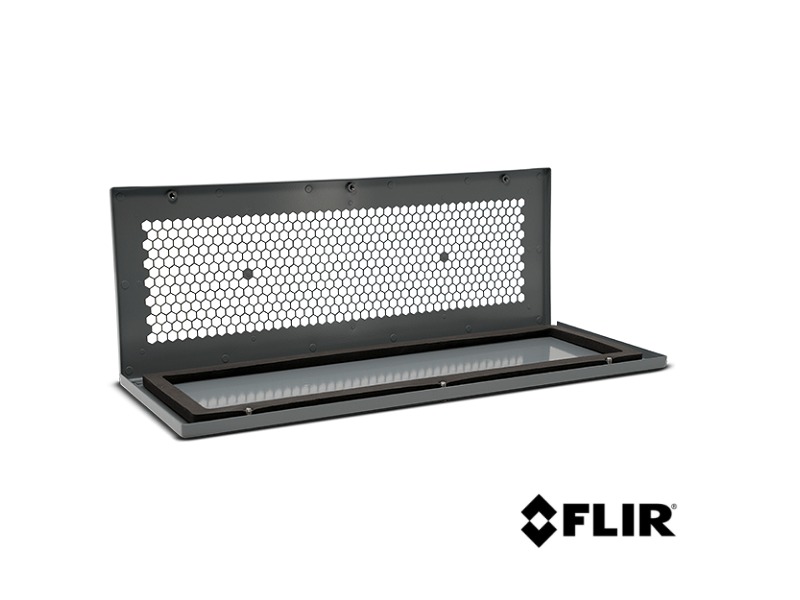 FLIR IRW Janela de infravermelhos de grande formato em aço inoxidável